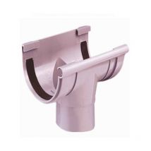 Ferroplast - Bajada Central Gris pvc Canalón Canalon: 25Ø