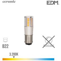 Led EDM Bajonettlampe B15D 5,5 w 650 lm 3000 k warmes Licht Ø18 x 57 mm
