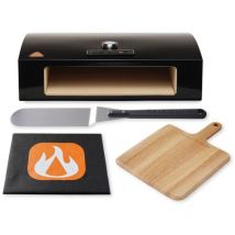 Set de horno para pizza negro Bakerstone