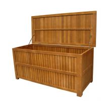 Cosma - Baúl de madera maciza 130x55x59h acesorios de jardín