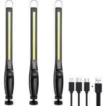 Treetalk - Baladeuse led Mecanicien Lampe Atelier Chantier Rechargeable ,Lampe de Garage magnétique puissante, Rechargeable, Portable, led, lampe de