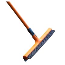 Balai 2 en 1 Raclette et Brosse dure - VENTEO - Raclette à eau de 42cm - Embout universel - Pour nettoyer vos vitres et fenêtres - Poils rigides
