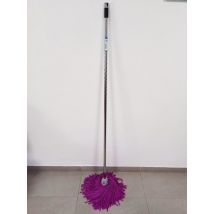 Suinga - Balai microfibre max Pro avec fil violet + bâton diamant 140 cm, fil universel, ne raye pas le sol, sols lisses et non rugueux