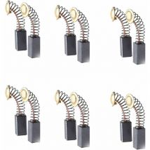 Balais de Charbon,20 Pcs Balai Charbon decker,Balai Charbon Meuleuse,Durable,Utilisé pour Le Marteau éLectrique,Meuleuse D'Angle,Raboteuse