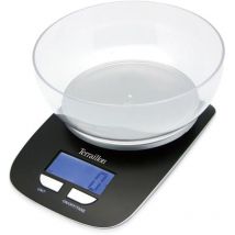 Terraillon - Balance de cuisine électronique Classic Bol - Capacité 5 kg - Ecran rétro éclairé - Bol 1,5 l