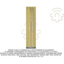 A chelle combinA e Venus A 2 A lA ments 13 marches h min / max 400/690 cm support de rallonge pour A chelle
