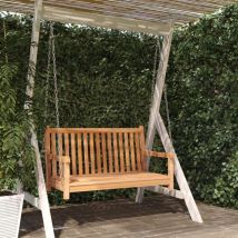 Maison Chic - Balancelle de jardin Balancelle confort Bois de teck massif 114x60x64 cm 80188