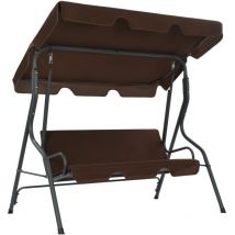 Maison Chic - Balancelle de jardin Balancelle confort Café 170 x 110 x 153 cm 95200
