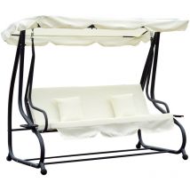 Balancelle de jardin convertible Beige