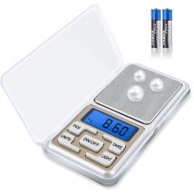 Balances de Cuisine Precision, Balance de Precision 0.01 g/500g Balance de Cuisine 5 Unités LCD Rétroéclairé Mini Balances Alimentaire