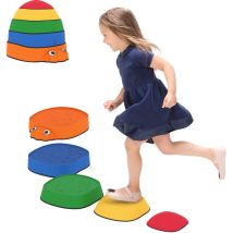 Balanciersteine Für Kinder 5 Stück Rutschfest Stapelbar 2-8 Jahren Für Drinnen Draußen