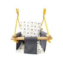 Balançoire d'intérieur pour enfants - Pour bébé - Pour l'intérieur et l'extérieur - Balançoire avec coussin - Balançoire pour enfant pour le jardin