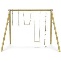 Trigano - Portique bois 3 m Adulte Oliver - 4 personnes