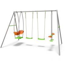 M&s - Portique métal 2,20 m Axion jade - 6 Enfants