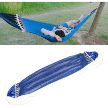 Debuns - Balançoire hamac en nylon anti-retournement, hamac en maille bleu pour extérieur et intérieur,DUBUNS