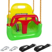 Balançoire pour Enfants, balançoire 3 en 1, balançoire de Jardin pour Enfants, balançoire pour Enfants pour l'intérieur et l'extérieur (Vert)