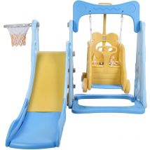 Sevengirl - Balançoire pour enfants et bébés, ensemble d'escalade, toboggan long, aire de jeux pour enfants, pour extérieur et intérieur, style 2,