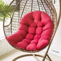 Debuns - Balançoire Suspendue Panier Coussin, Hanging Egg Chair Hammock Tapis Chaise Siège Amorti Fauteuil Coussin Déhoussable pour Patio Jardin,