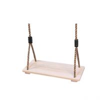 Balançoires en bois pour enfants et adultes, sièges de balançoire en bois réglables, balançoires extérieures, aires de jeux intérieures et