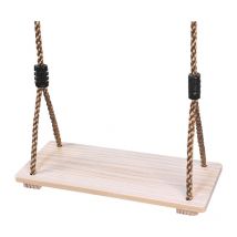 Coocheer - Balançoires en bois pour enfants et adultes, sièges de balançoire en bois réglables, balançoires extérieures, aires de jeux intérieures et