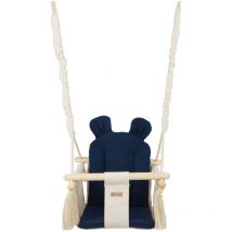 Viking Choice - Balançoire bébé - balançoire bébé - avec oreilles - max 20 kg - crème, marine