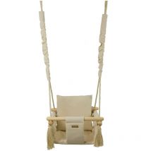 Viking Choice - Balançoire bébé - Chaise berçante bébé - max 20 kg - crème