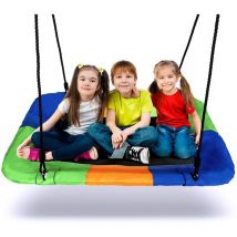 Keepbuying - Balançoire Nid d'Oiseau pour Enfant Adultes Panier Réglable Jardin Charge max 150kg 115 x 75cm Extérieur/Intérieur