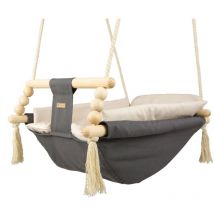 Viking Choice - Balançoire pour berceau - 20 kg max - gris et beige - gris et beige