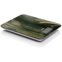 Balanza electrónica efecto piedra hojas peso máx. 10Kg - Verde oscuro