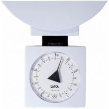 Laica - Balanza mecanica bol de cocina, color blanco 1 kg - Blanco