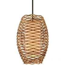 Balboa Lámpara Colgante 8 Luces Ratán Natural