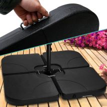 Balcon base parasolPorte-parapluie Poids remplissables Support parapluie jusqu'à 80kg