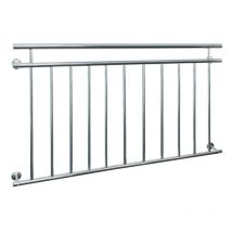 Ecd Germany - Balcón Francés 156x90cm Balustrada Rejilla para Ventana Terraza Barras Transversales Verja de Seguridad Barandilla de Acero con