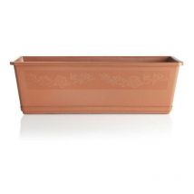 Balconella-Blumentopf mit Untertasse cm 60 Bama Terrakotta-Kunststoff