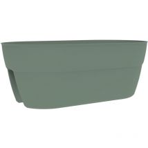 Jardiniere Cavaliere Osaka 19,5 l EDA Systeme de Fixation - pour Balcons et Rambardes - Vert laurier