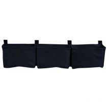 Balconnière 3 sacs noirs en feutre géotextile