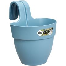 Pot de fleurs - Vibia Campana Easy Hanger Small - Bleu Vintage - Balcon extérieur - l 24.1 x w 20.5 x h 26.5 cm - Elho