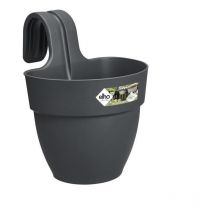 Pot de fleurs - Vibia Campana Easy Hanger Small - Anthracite - Balcon extérieur - l 24.1 x w 20.5 x h 26.5 cm - Elho