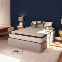 Baldiflex - Matelas à Mémoire de Forme Fresh bonjour 140 x 190 cm - Épaisseur 25 cm - Confort ferme - Système AirFresh