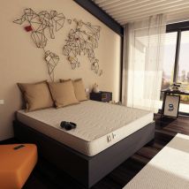 Baldiflex - Matelas easy aloe Épaisseur 24 cm Mousse polyuréthane Comfort moyen 90 x 200 cm