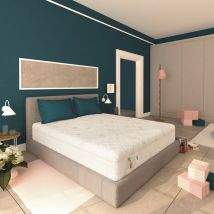 Baldiflex - Matelas Hybride - 700 Ressorts et mousse à mémoire de forme - mesure 140x200 cm