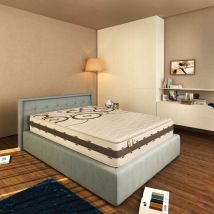 Baldiflex - Materasso Memory Alto 25 Cm Certificato Sanitized Fascia Traspirante 3D Notti d'Argento Plus Singolo 70x190 cm