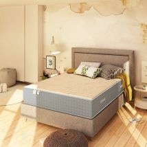Baldiflex - Materasso Molle e 5 Cm Memory Altezza 27 Cm Luxury Matrimoniale Francese 140x190 cm