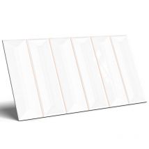 Prisma - Baldosa Cerámica Blanco Brillo 15x30 cm Gat.I