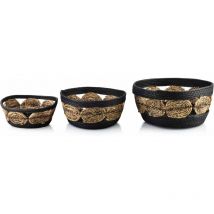 Mondex - bali Set mit 3 körben 30XH:15CM/27XH:13CM/21XH:9CM