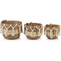 Bali-set mit 3 körben l 33 x h 27 cm, m 29 x h 24 cm, b 24 x h 21 cm