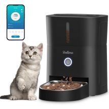 Distributeur Croquettes Chat Automatique, 2.4G WiFi Distributeur Croquettes Chat, 3L Distributeur De Croquettes pour Chat, 1-10 Repas par, Convient