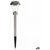 Ibergarden - Balise de charge conique solar acier argenté polypropylène (12 pièces)