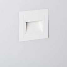 Efectoled - Balise led Extérieure 3W Encastrable au Mur Carrée Wabi Blanche 2700K Blanc chaud