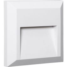 Efectoled - Balise led Extérieure En Saillie au Mur Carrée Byron Blanche 4000K Blanc neutre
